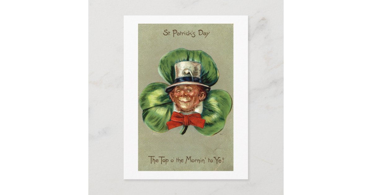 St. Patrick's Day Leprechaun Postcard