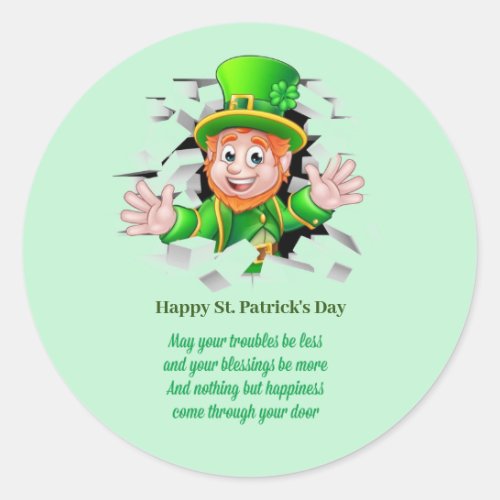 St Patricks day leprechaun Sticker