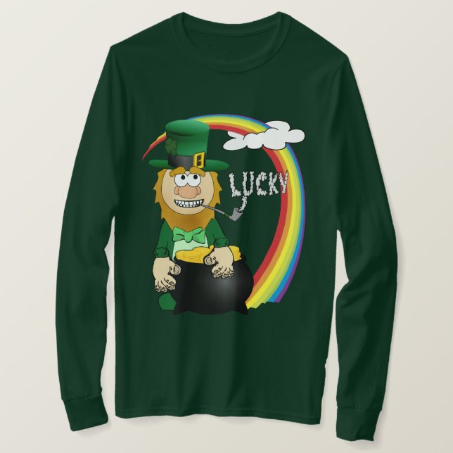 St. Patrick's Day Leprechaun T-Shirt (Design Front)