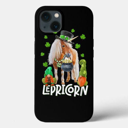 St Patricks Day LEPRICORN Unicorn Horse Lover Sha iPhone 13 Case