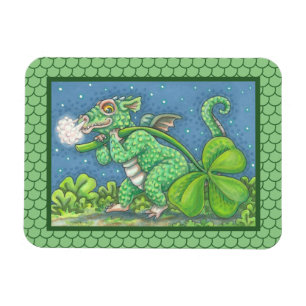 ST. PATRICK'S DAY LITTLE IRISH DRAGON SCALE MAGNET