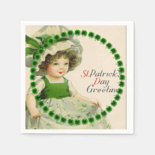 St Patrick's Day Little Irish Girl Napkins