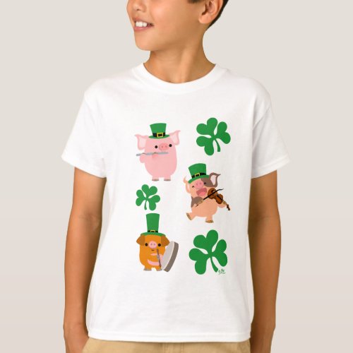 St Patricks Day little musicians Children T_shirt