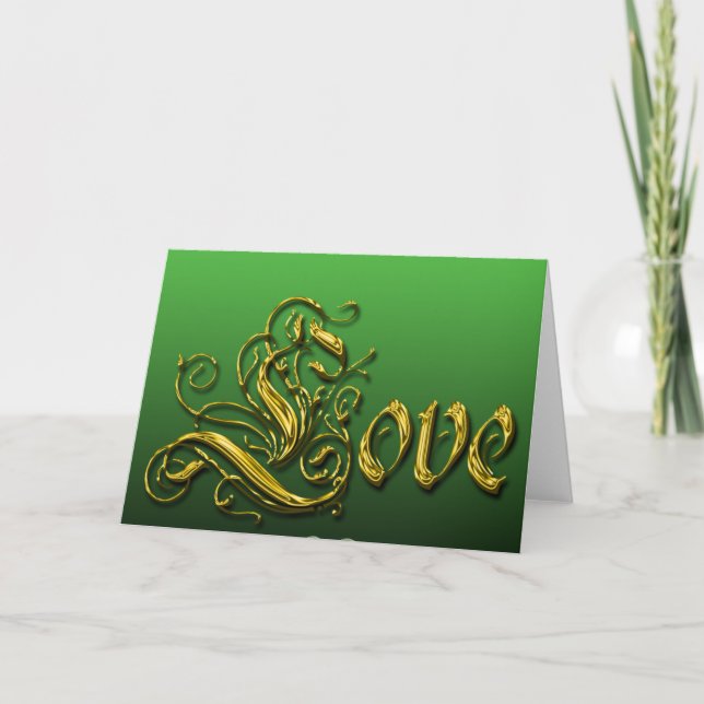 St. Patricks Day Love Card (Front)
