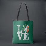 St Patricks Day Love Lucky Irish Shamrock Green  Tote Bag<br><div class="desc">St Patricks Day Love Lucky Irish Shamrock Green Clover</div>