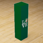 St Patricks Day Love Lucky Irish Shamrock Green  Wine Box<br><div class="desc">St Patricks Day Love Lucky Irish Shamrock Green Clover</div>