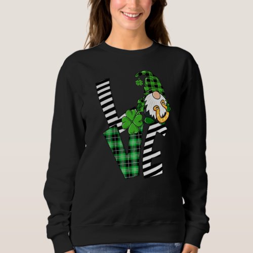 St Patricks Day  Love Shamrock Sweatshirt