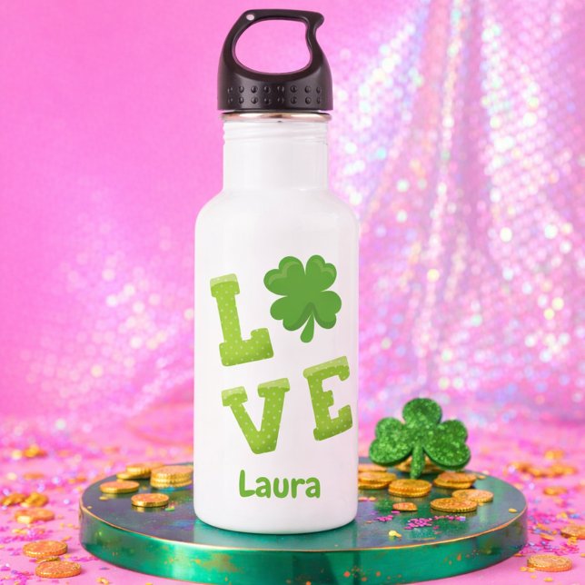 St Patrick's Day Love Water Bottle (Creator Uploaded)