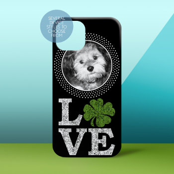 St Patricks Day Love With Irish Shamrock And Photo Case-mate Iphone 14 Case by icases at Zazzle