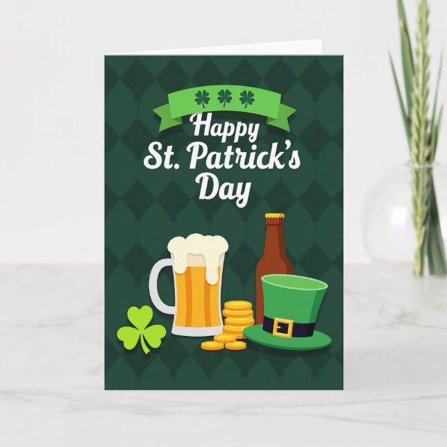 St Patricks Day Luck Card (Front)
