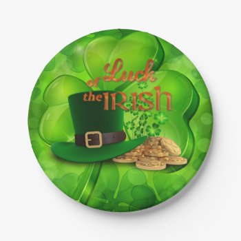St. Patrick's Day - "luck Of The Irish" Paper Plates by steelmoment at Zazzle
