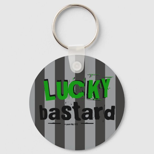 St. Patrick's Day Lucky Bastard KeyChain (Front)