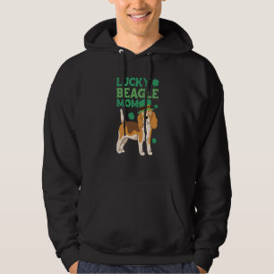 St Patrick's Day Lucky Beagle Mom Hoodie