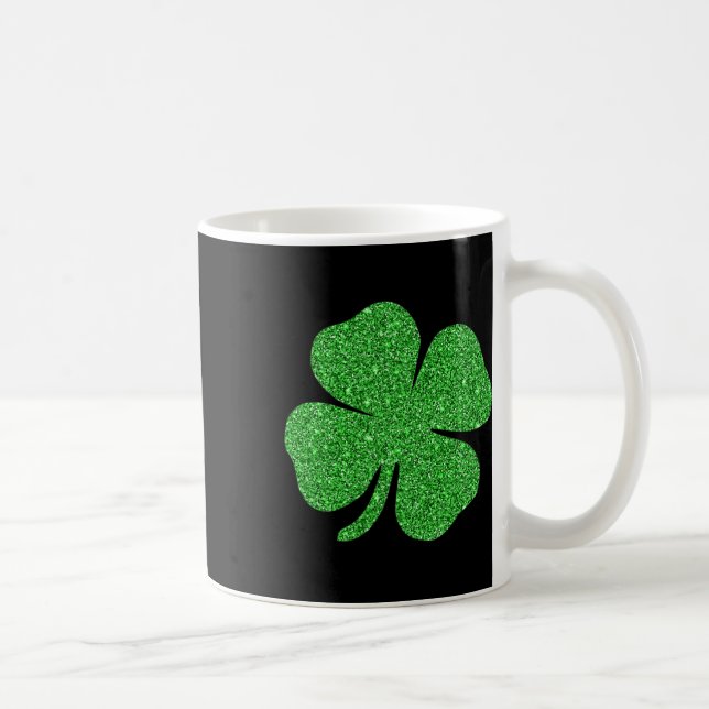 St. Patrick's Day Lucky Charm Green Irish Clover S Coffee Mug (Right)