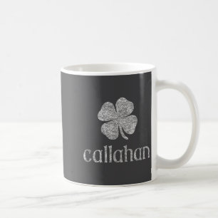 St Patricks Day Lucky Clover Distressed Callahan Coffee Mug