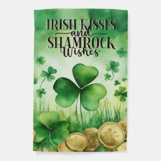 St Patrick's Day Lucky Clover Irish Garden Flag