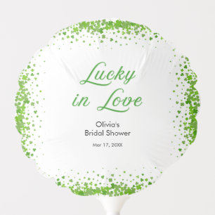 St Patrick's Day Lucky in Love Bridal Shower  Balloon