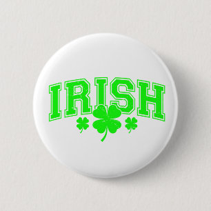 St Patrick's Day Lucky Irish stylish Button