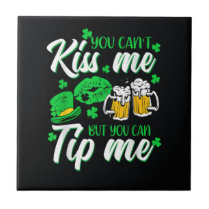 St Patrick's Day Lucky Shamrock Ceramic Tile