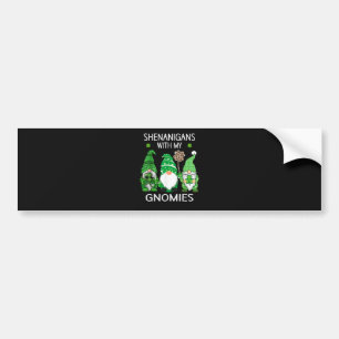 St Patricks Day Lucky Shamrock Leopard Bumper Sticker