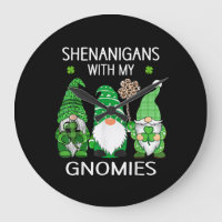 St Patricks day lucky Shamrock leopard gnomes