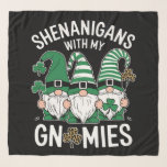 St Patricks Day Lucky Shamrock Leopard Gnomes  Scarf<br><div class="desc">St Patricks Day Lucky Shamrock Leopard Gnomes Irish</div>