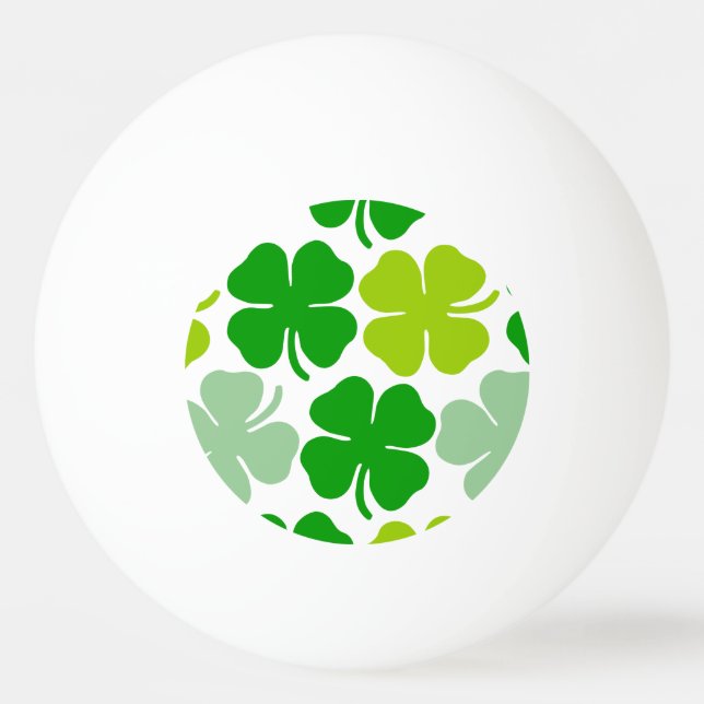 St. Patrick's Day Lucky Shamrock Ping-Pong Ball (Back)