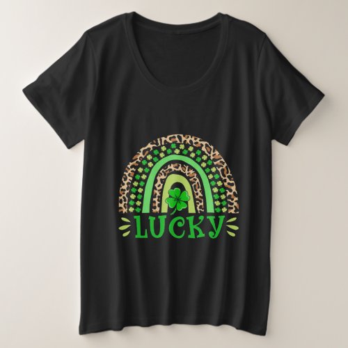 St Patricks Day Lucky Shamrock St Patricks Day Plus Size T_Shirt