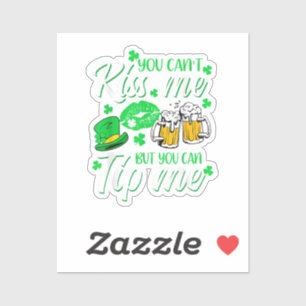 St Patrick's Day Lucky Shamrock Sticker