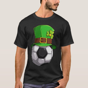 St Patrick's Day Lucky Soccer Ball With Leprechaun T-Shirt