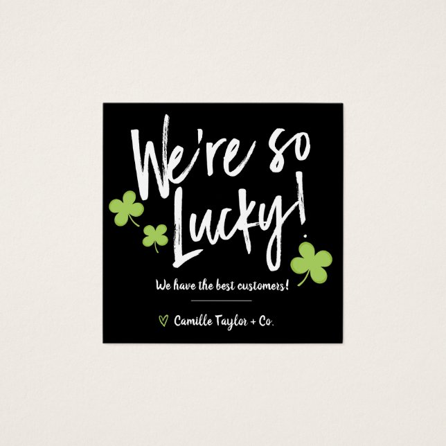 St. Patrick's Day Lucky Thank You Discount Code (Front)