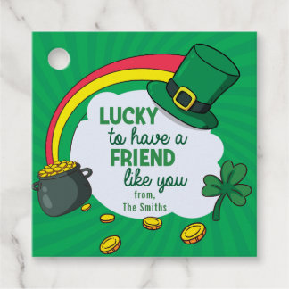 St Patrick's Day - Lucky to have a friend like you Favor Tags