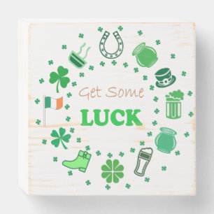St. Patrick's Day (Lucky) Wooden Box Sign