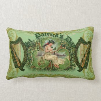 St. Patrick's Day Lumbar Pillow by LilithDeAnu at Zazzle