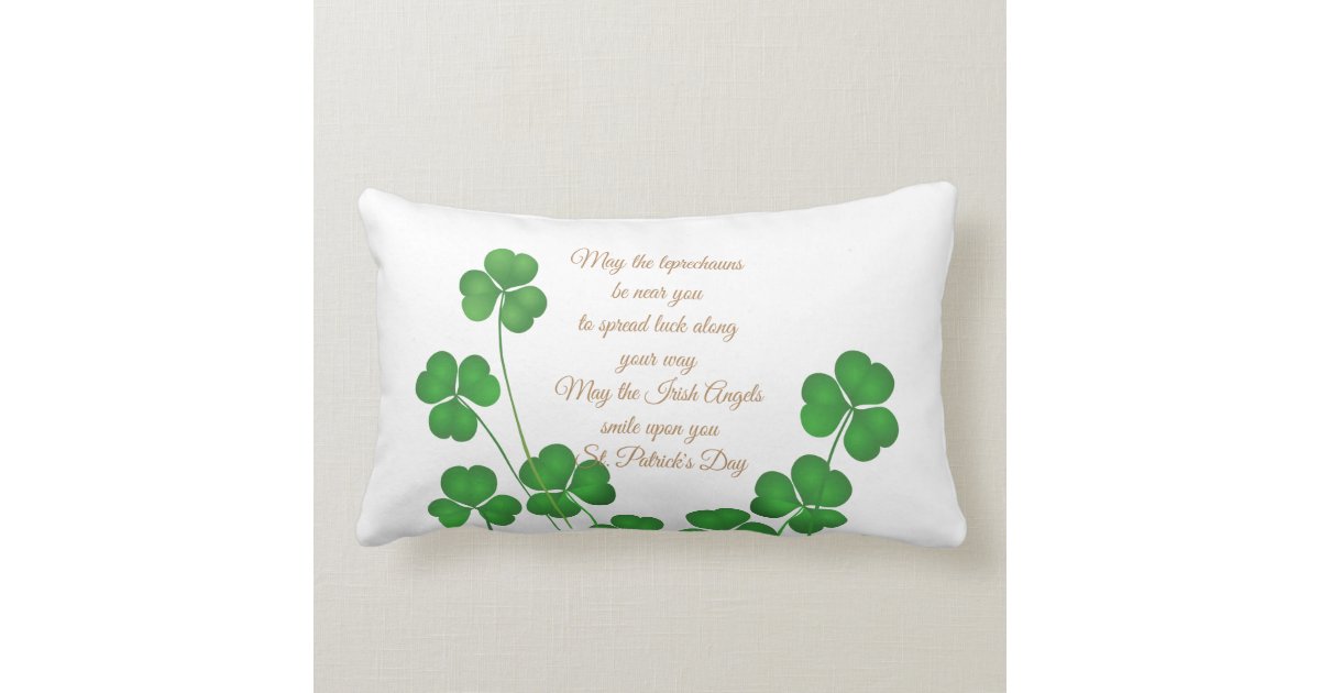 st pattys day lumbar pillow