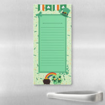 St. Patrick's Day Magnetic Notepad