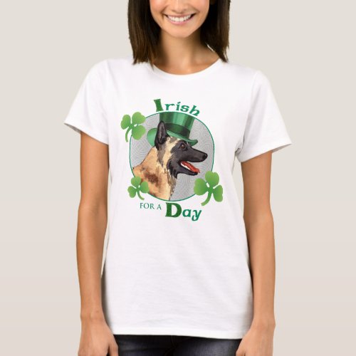 St Patricks Day Malinois T_Shirt