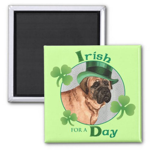 St Patricks Day Mastiff Magnet