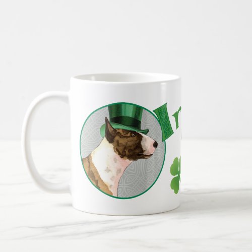 St Patricks Day Mini Bull Terrier Coffee Mug