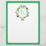 St. Patrick's day Monogram Crest Letterhead<br><div class="desc">Make your correspondence extra special this St. Patrick's Day with our Lucky Charmed Monogram Letterhead! This beautifully designed letterhead features a lucky charm monogram, perfect for adding a touch of Irish charm to your letters and documents. Whether you're sending out St. Patrick's Day greetings or adding a touch of luck...</div>