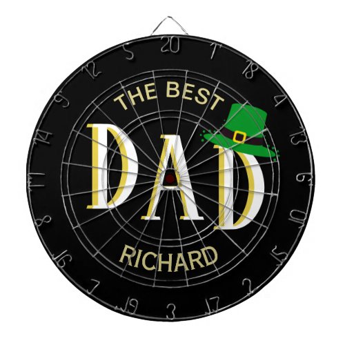 St Patricks Day Monogram Hat  Dart Board