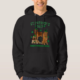 St Patricks Day My Golden Retriever Is My Lucky Ch Hoodie