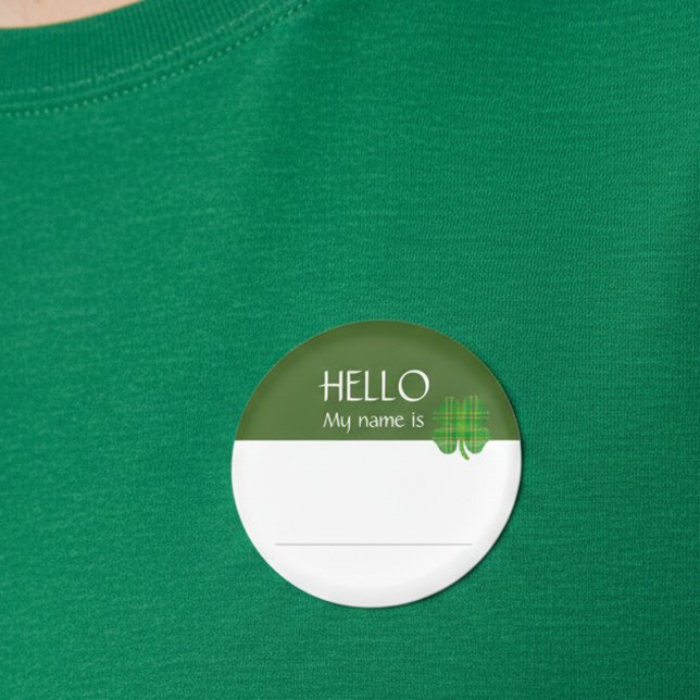 St. Patrick's Day Name Tag Badge Sticker (Creator Uploaded)