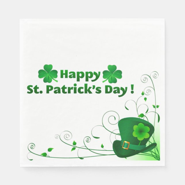St Patrick's Day Napkins (Front)