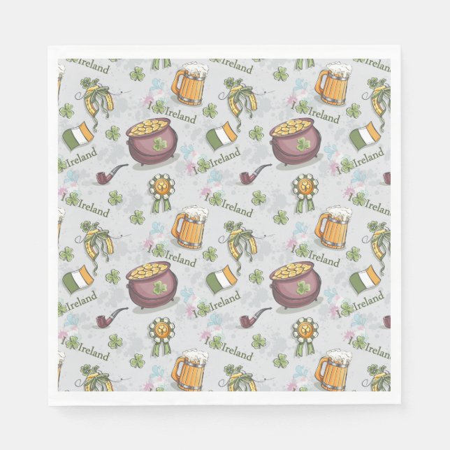 St Patrick's Day Napkins (Front)