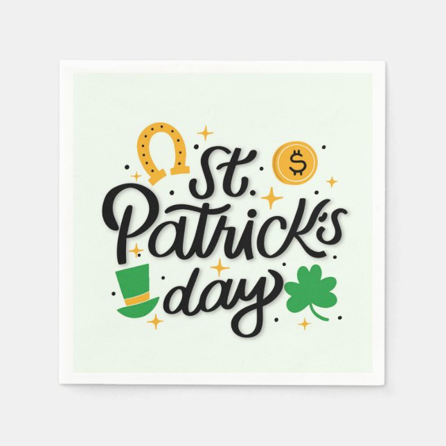 St Patricks Day Napkins (Front)