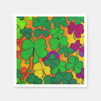 St. Patrick's Day Napkins with shamrocks