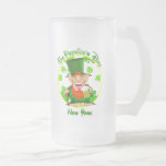 St Patrick&#39;s Day  New York Frosted Glass Beer Mug at Zazzle