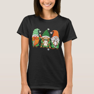 St Patricks Day Nurse Gnome Stethoscope Scrub T-Shirt