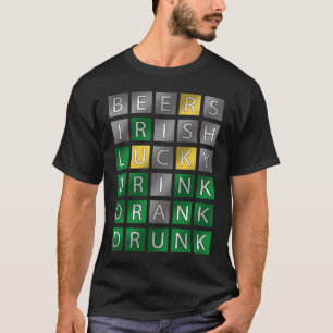 St Patrick's Day Outfit Adults Crossword Puzzle Ba T-Shirt
